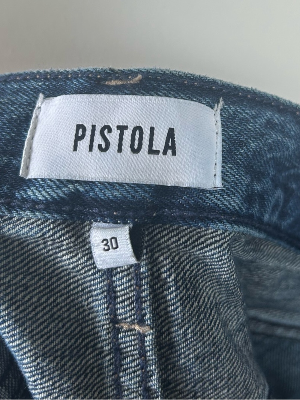 Pistola Lexi Mid-Rise Bowed Straight-Leg Jeans in Artisan Wash Size 30 - Picture 7 of 9